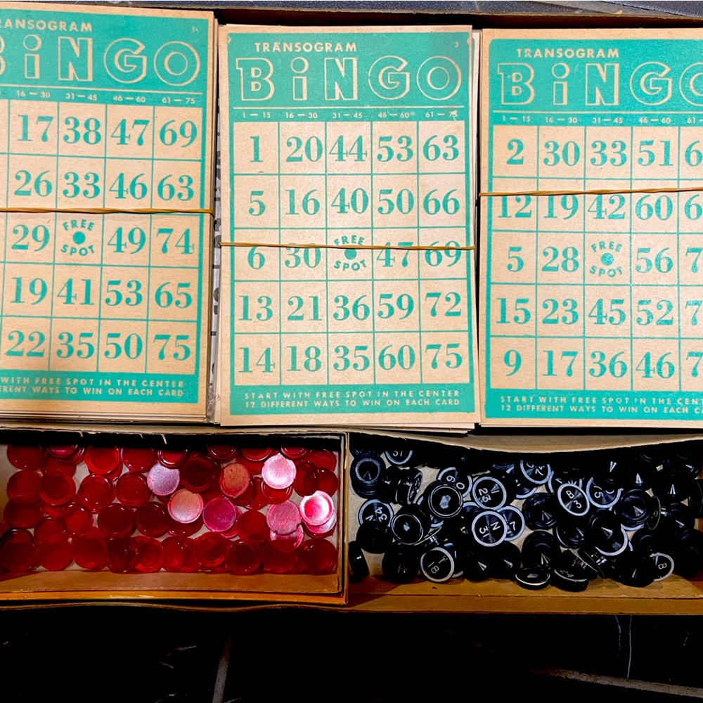 Vintage 1960s Bingo Game